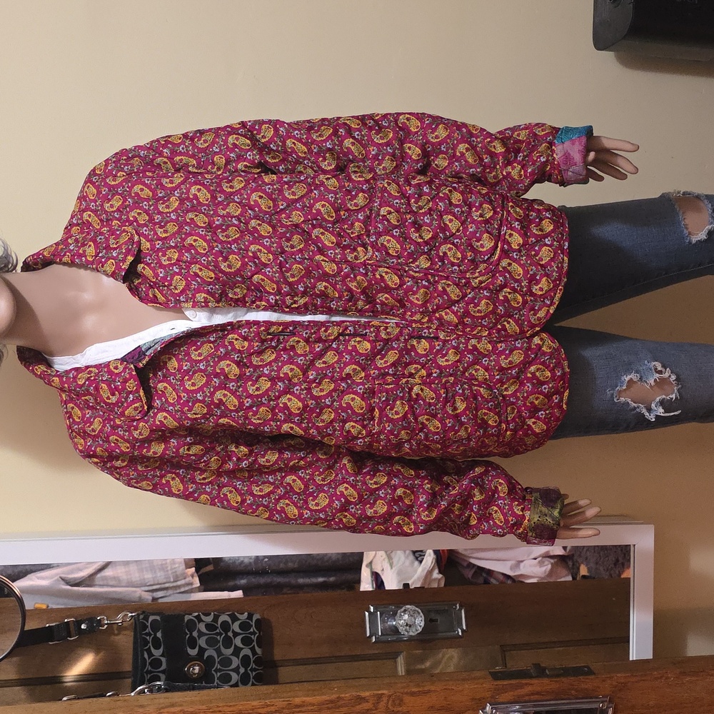 Colorful Patchwork Women's Jacket - Picture 11 of 12